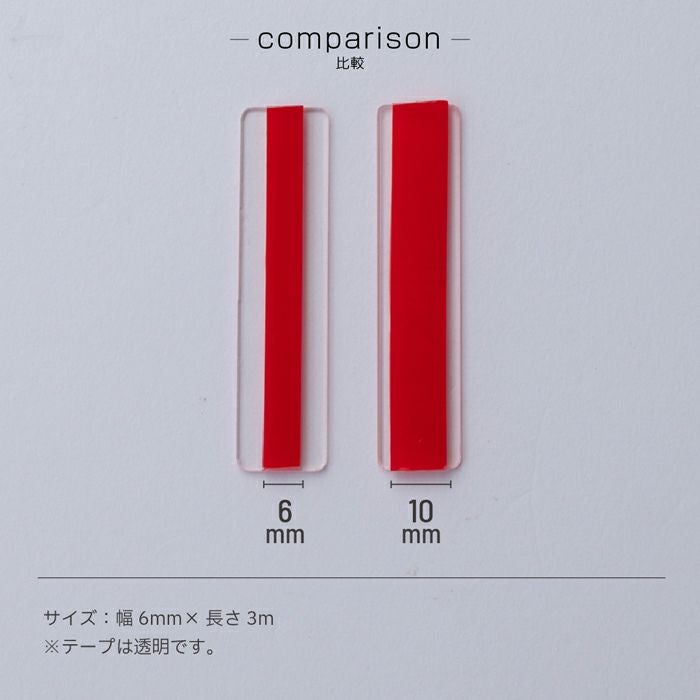 強力テープ（赤）／６ｍｍ×３ｍ