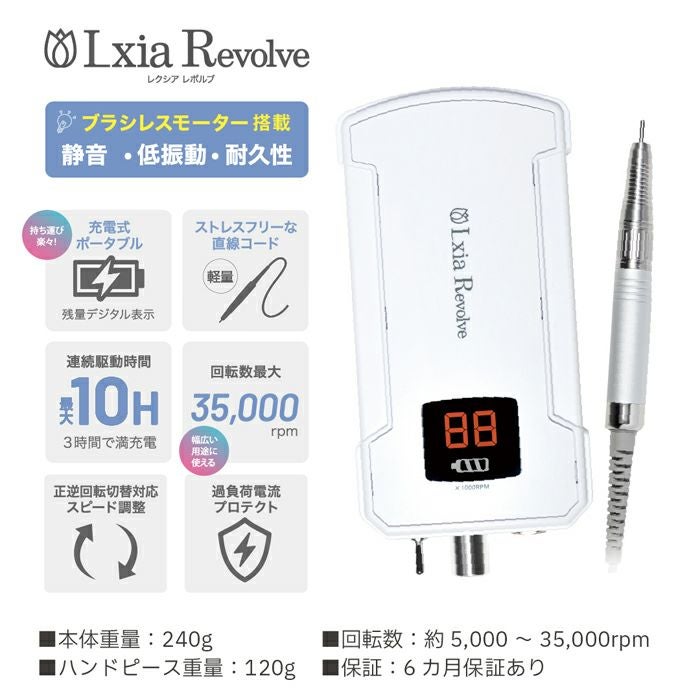 レクシアレボルブ ネイルマシーンホワイト