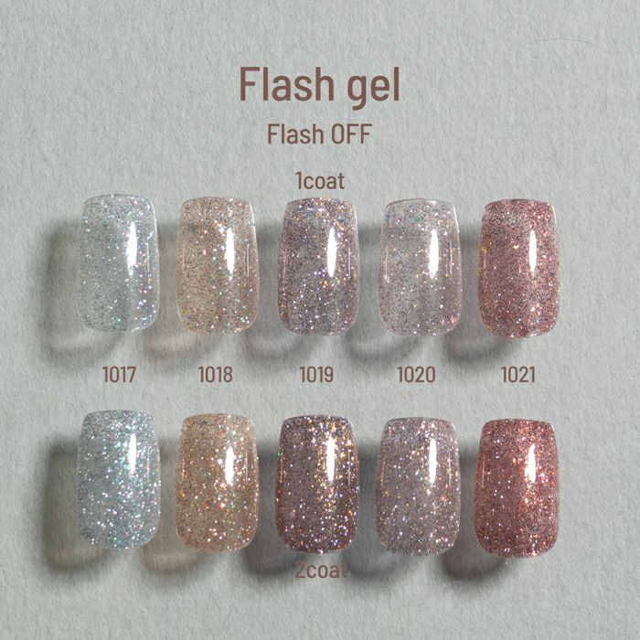 エメナ　フラッシュジェル　５色セット１０１７～１０２１