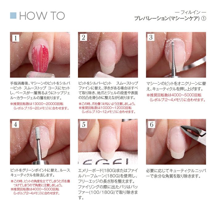 プリジェル ノンサンディングフィル４ｇ 工程表付き